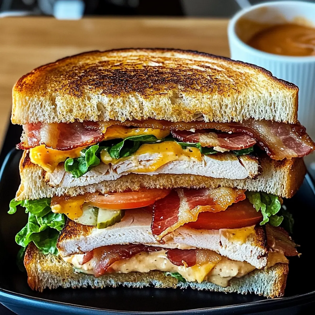 Cowboy-Club-Sandwich für ein schnelles, köstliches Essen