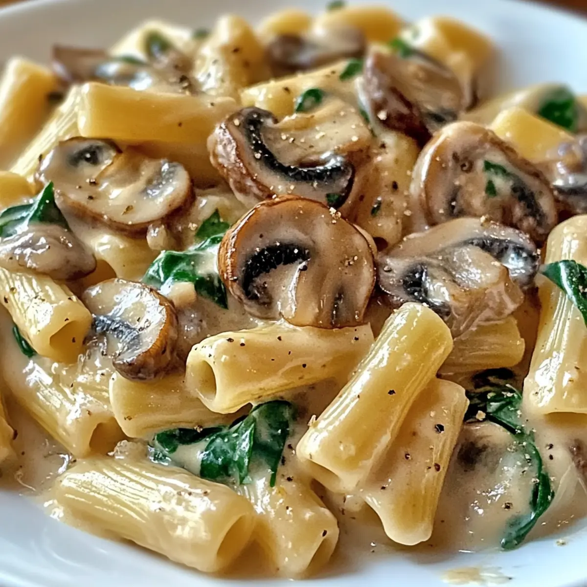 Cremige toskanische Pilz-Pasta-Pfanne ganz easy