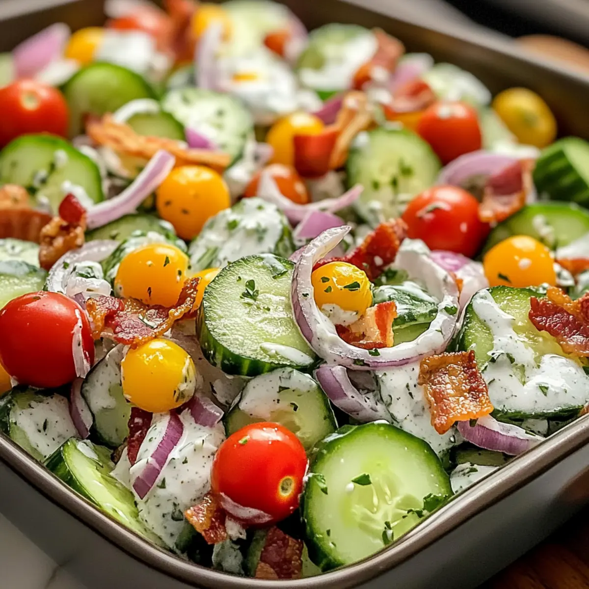 Cucumber Ranch Crack Salad: Der perfekte Erfrischer