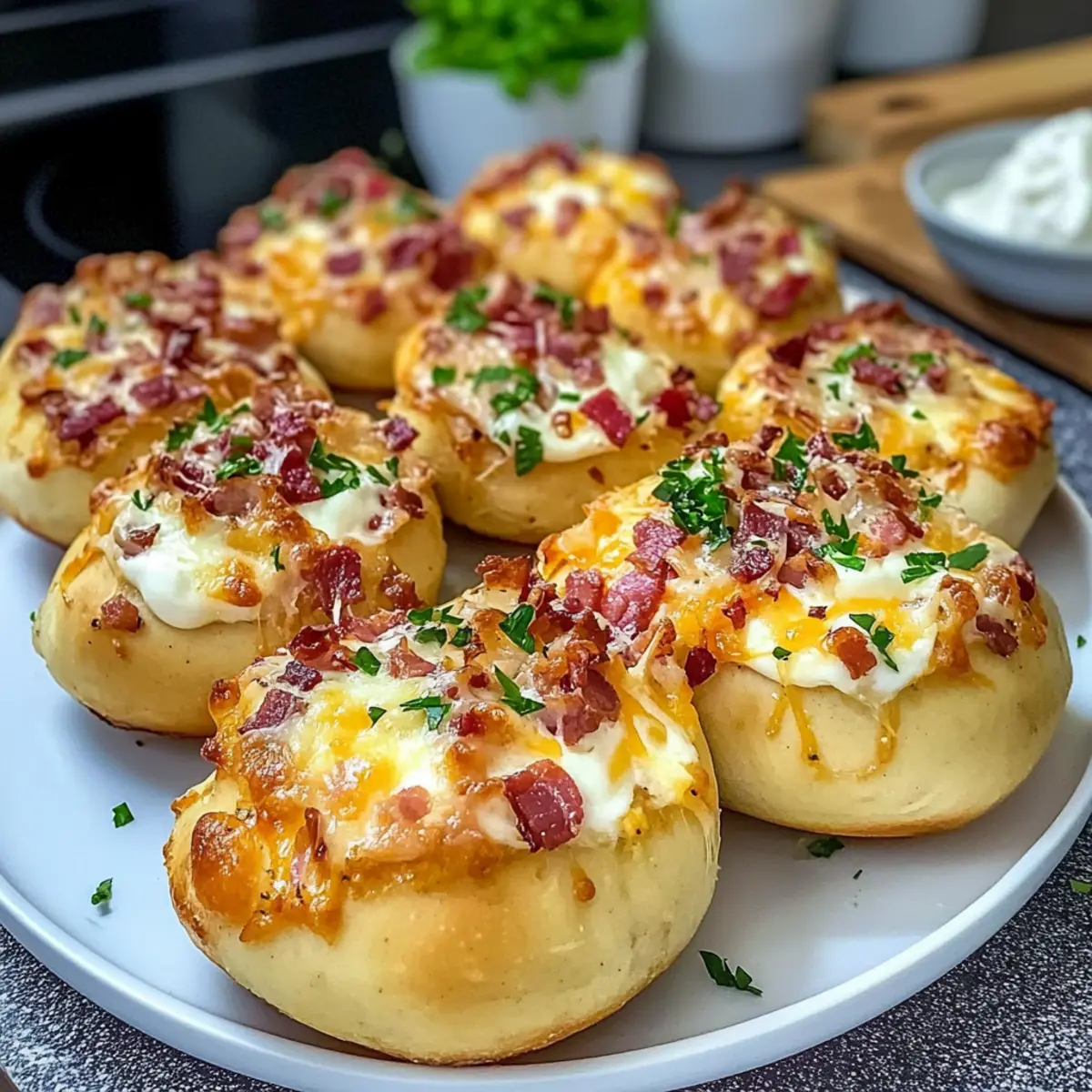 Flammkuchenbrötchen: Blitzschnelle Snack-Idee