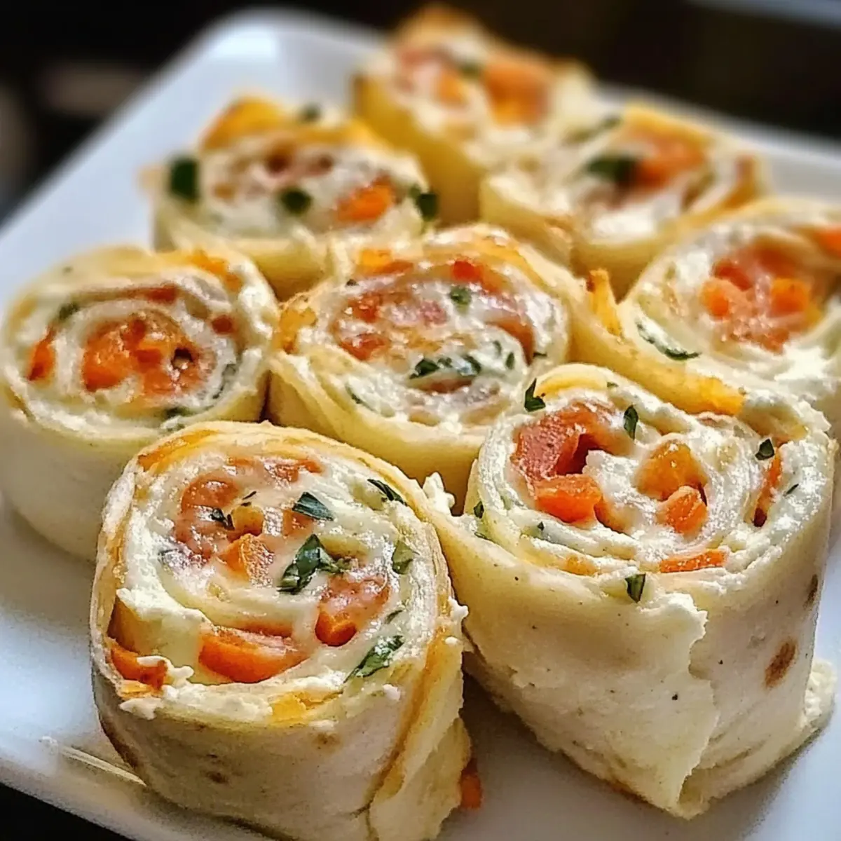 Frischkäse Roll-Up: Der perfekte Snack fürs Zuhause
