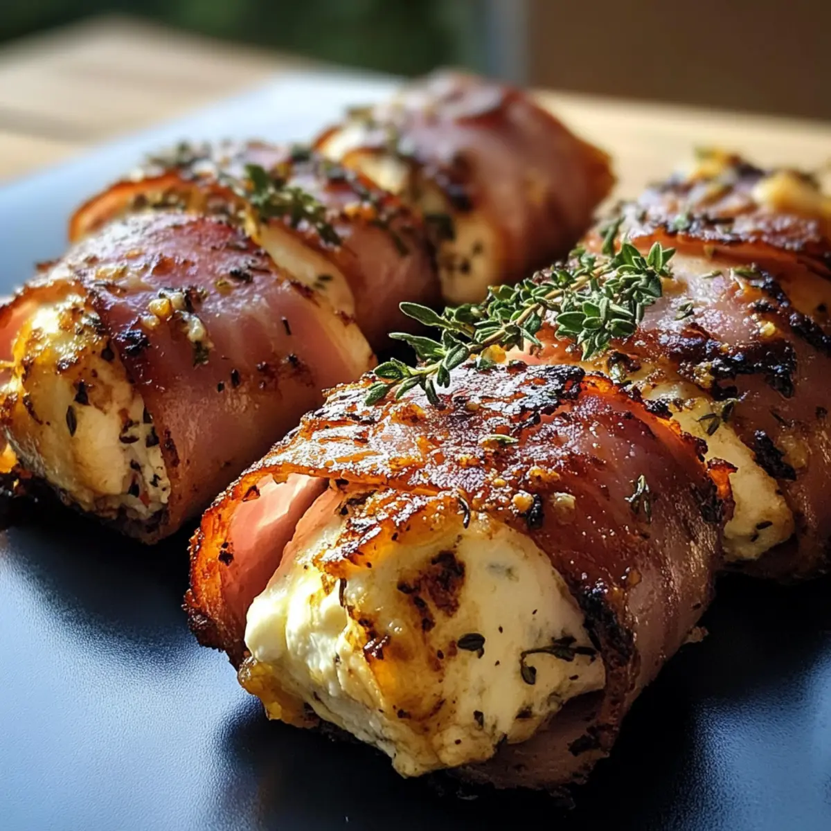 Gegrillte Feta-Schinkenröllchen für den perfekten Snack