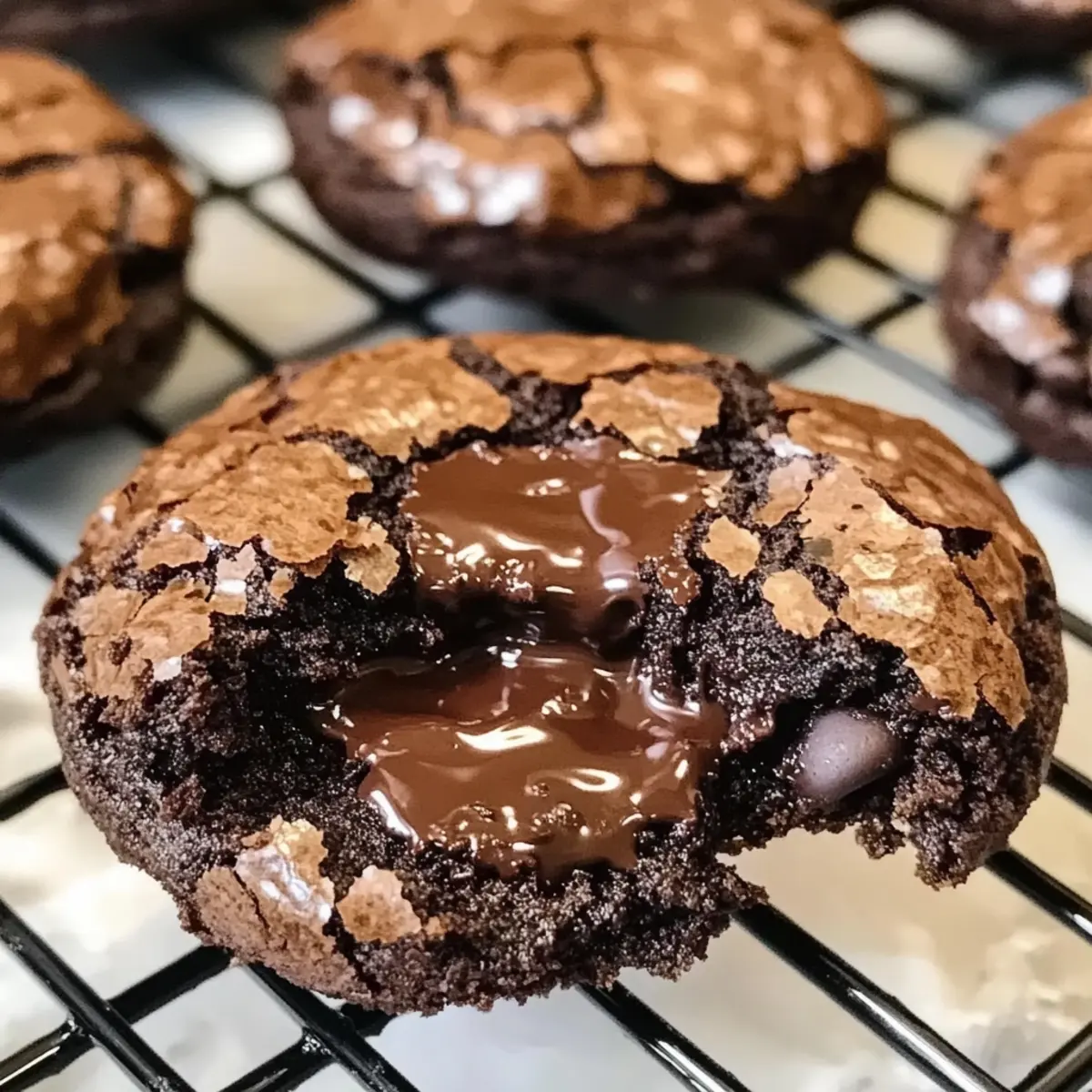 Gourmet Brownie Kekse mit fudgy Herz