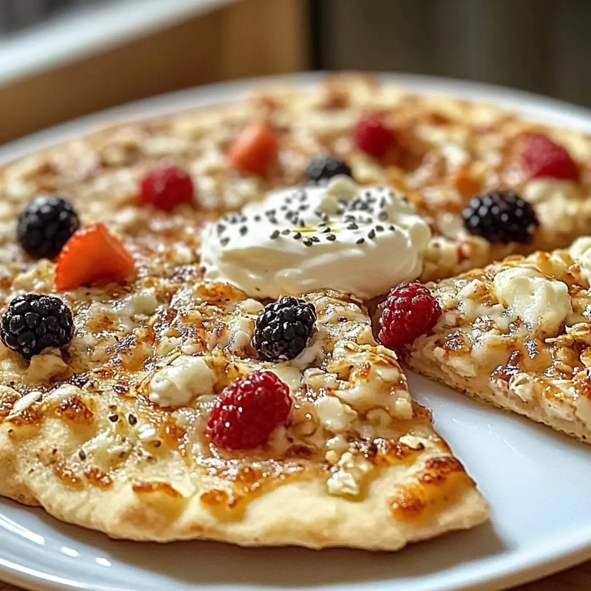 Haferflocken-Joghurt-Fladen: Gesunde Pizza-Alternative