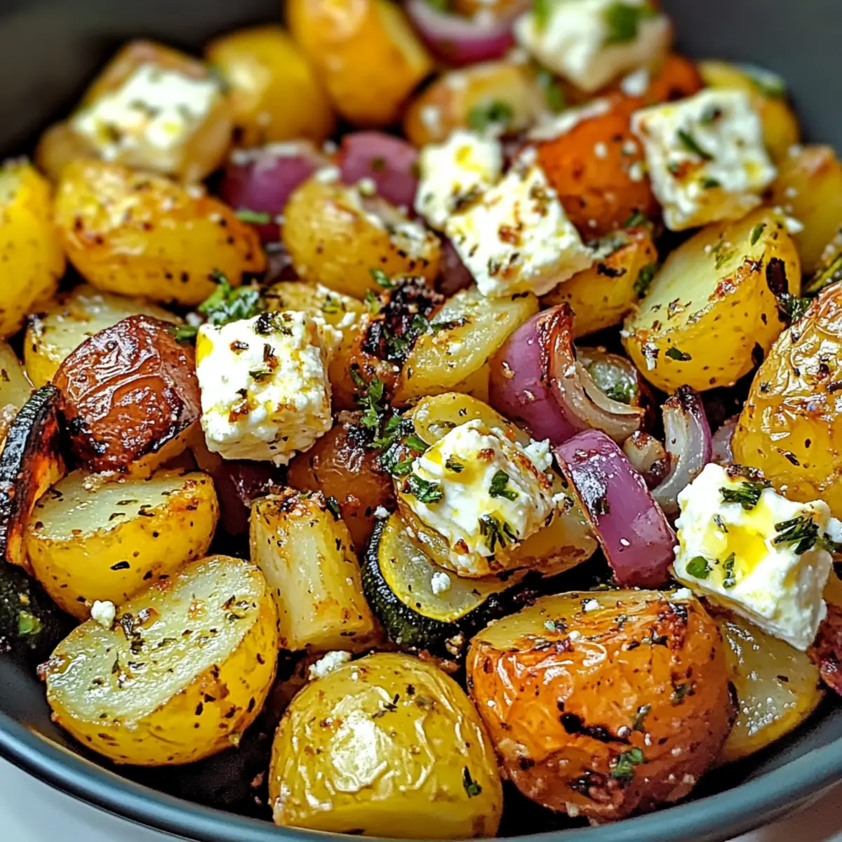 Köstliches Feta Kartoffeln Ofengemüse leicht gemacht