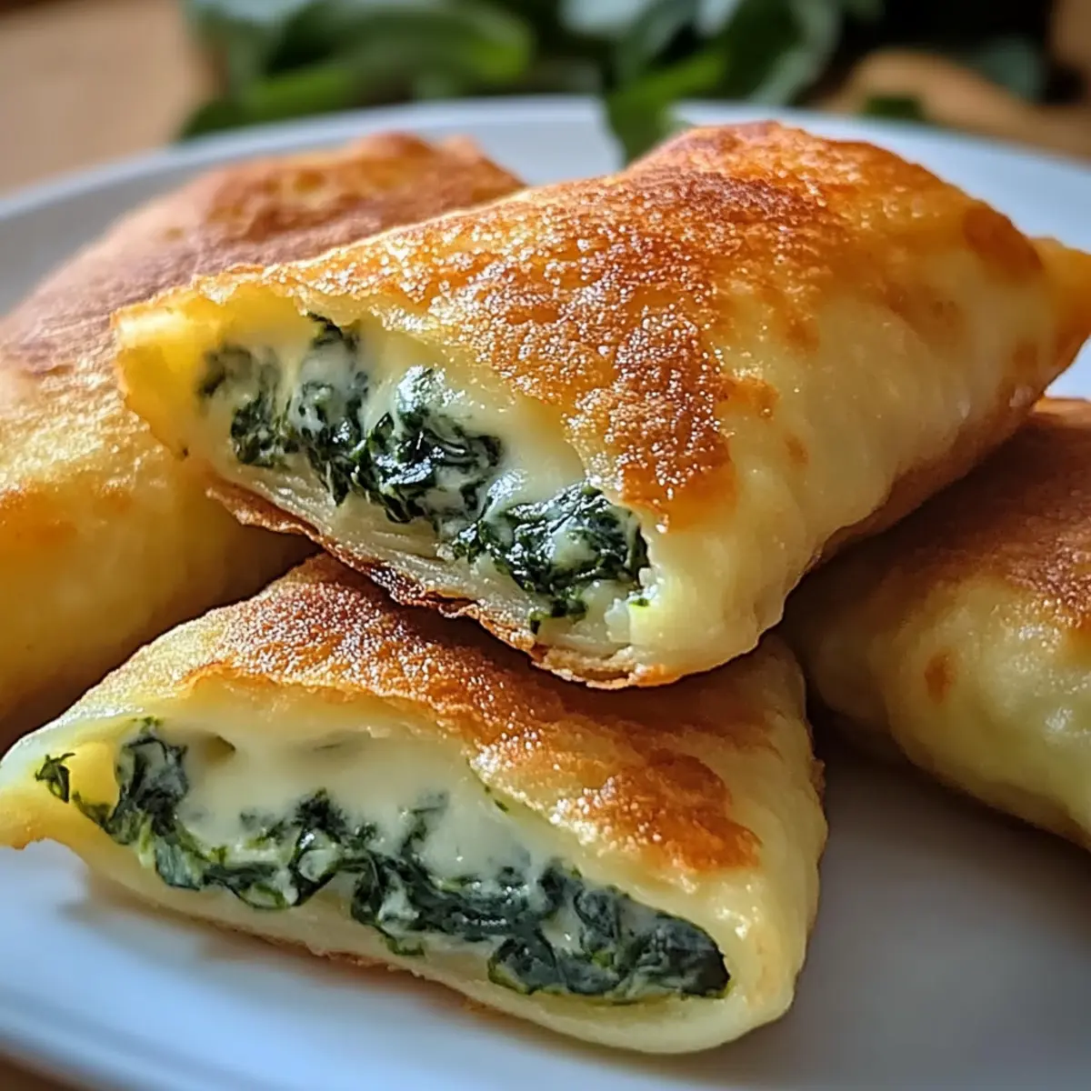 Kartoffeltaschen mit Spinat-Frischkäse Genießen