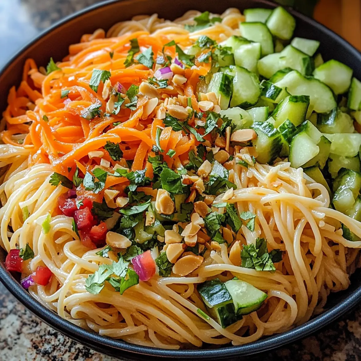 Limetten Crunch Nudelsalat für den perfekten Sommertag