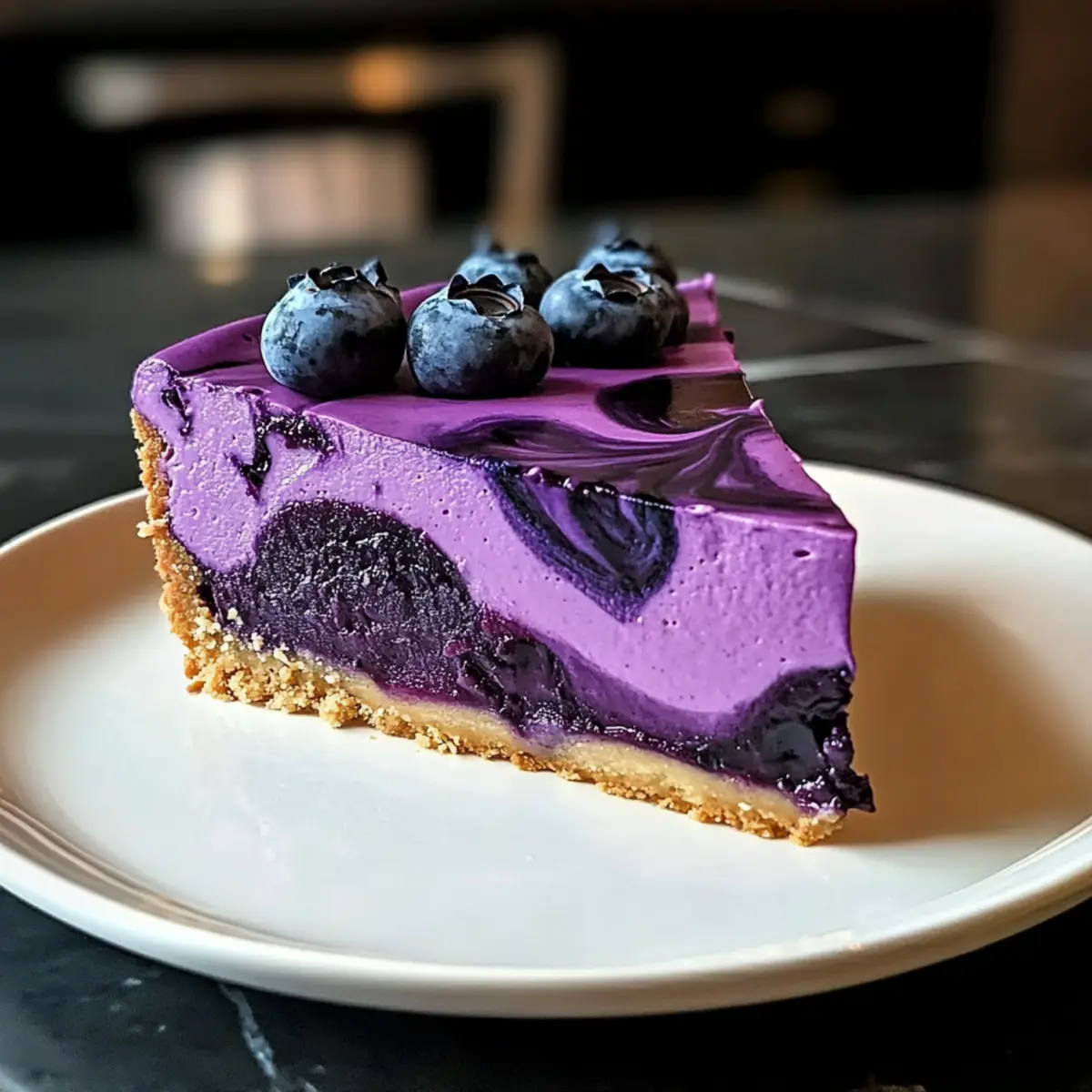 Mitternachts-Käsekuchen-Rezept mit Blaubeer-Lavendel