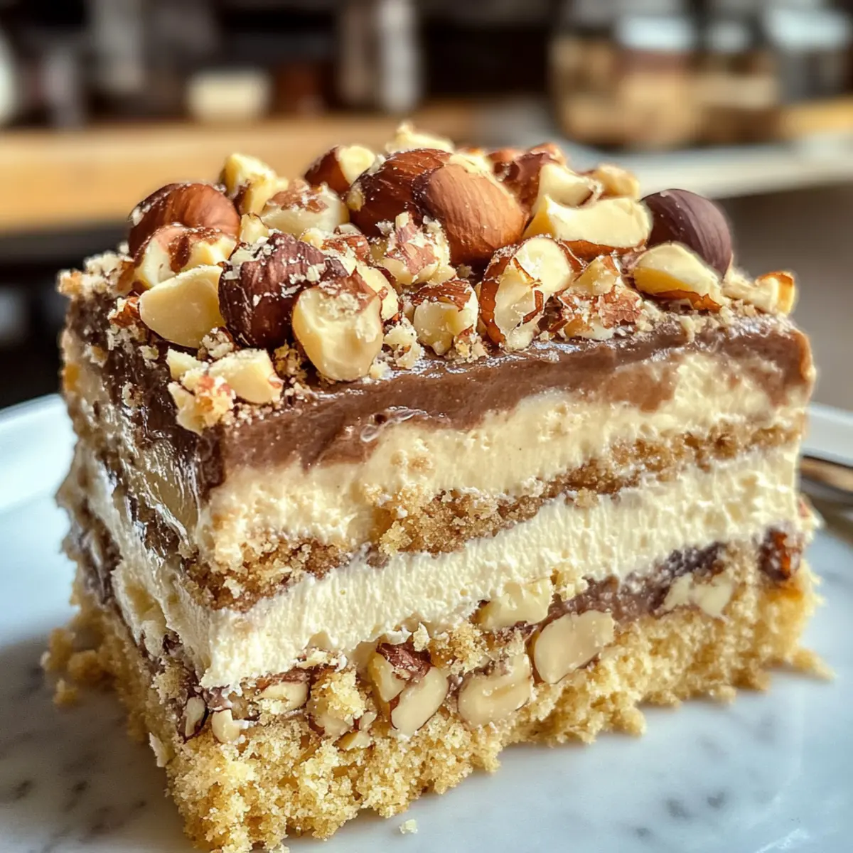 Nusskuchen mit Nougatcreme für jeden Anlass