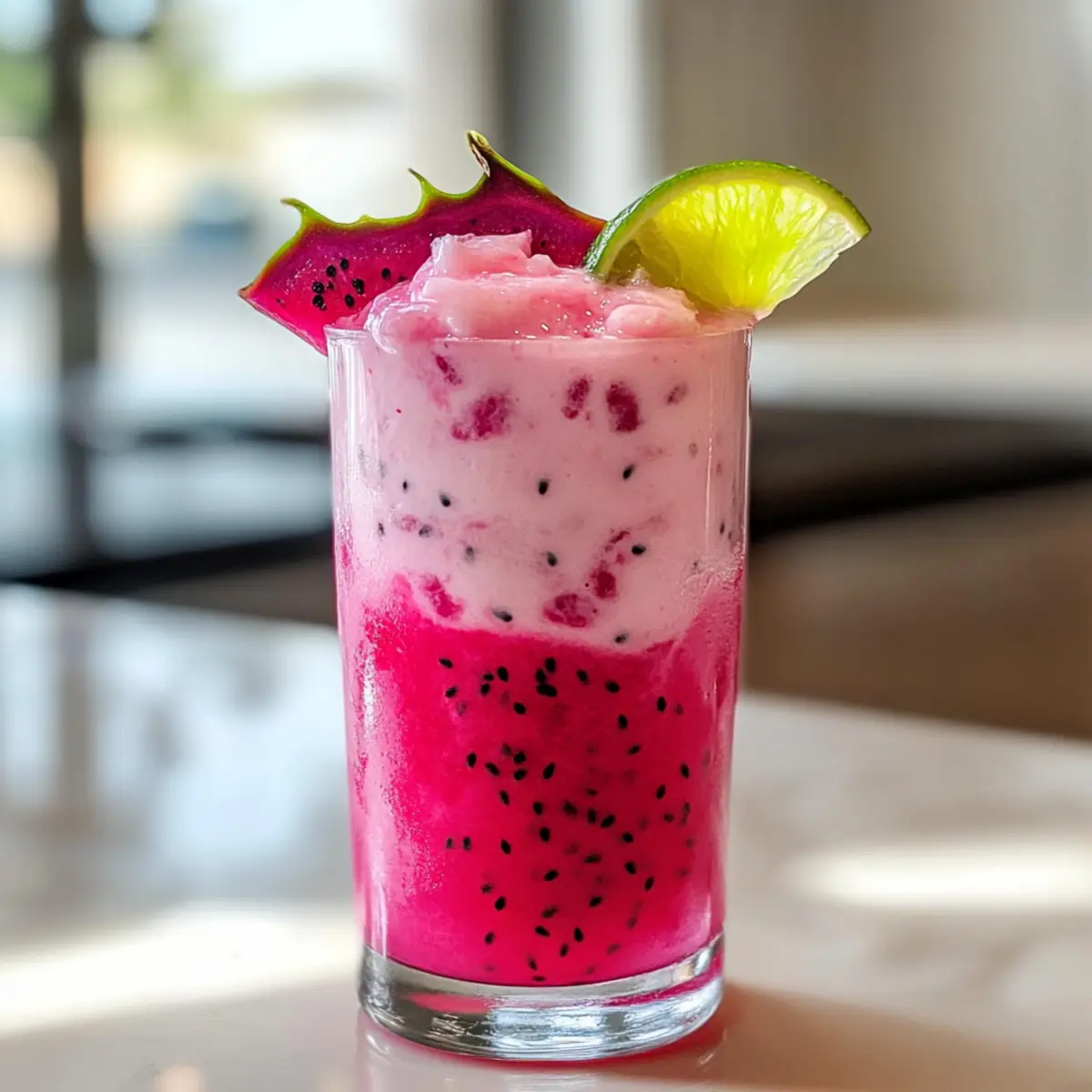 Pinke Drachenfrucht Colada – Erfrischender Genuss Zuhause