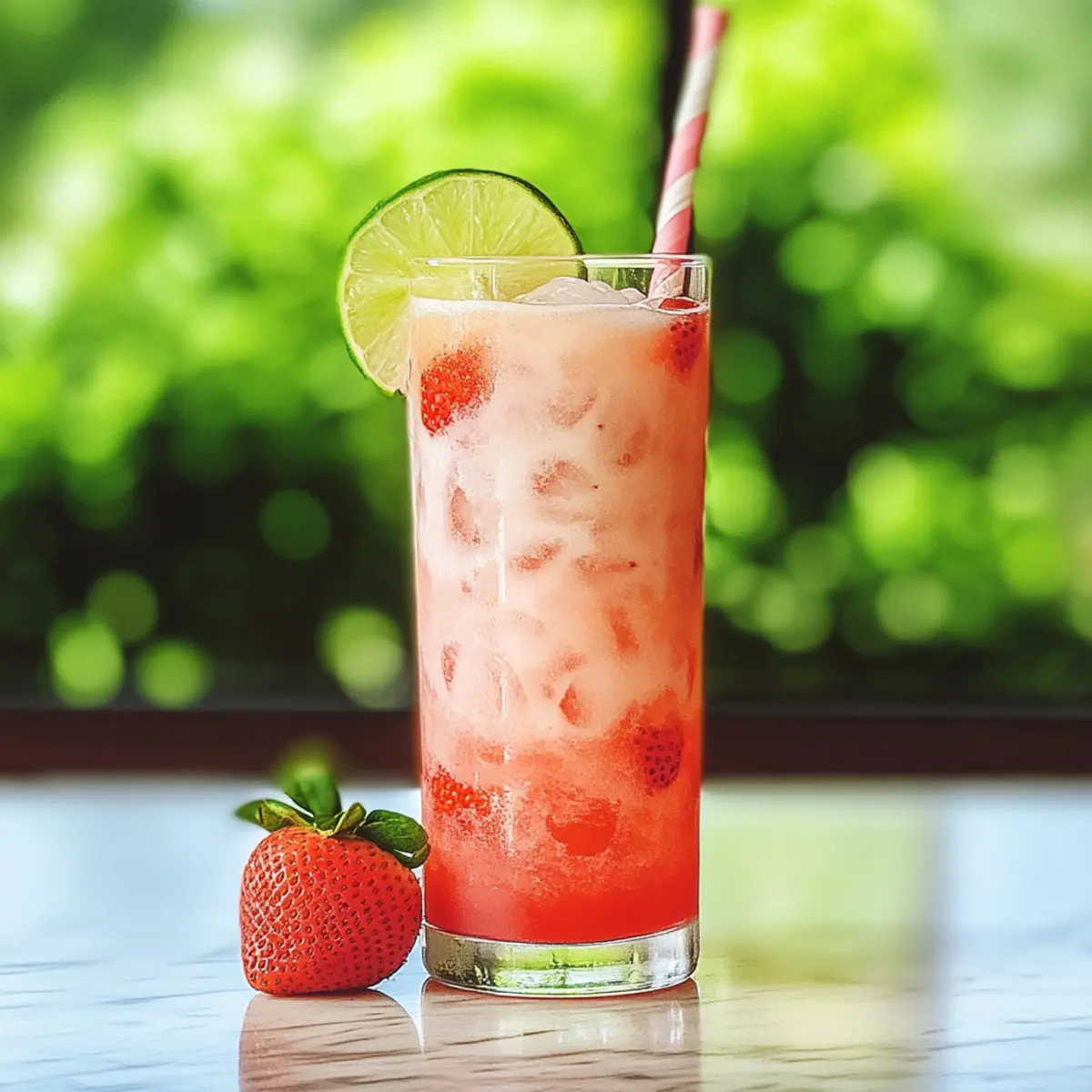 Erdbeer-Brasilianische Limonade für erfrischende Tage