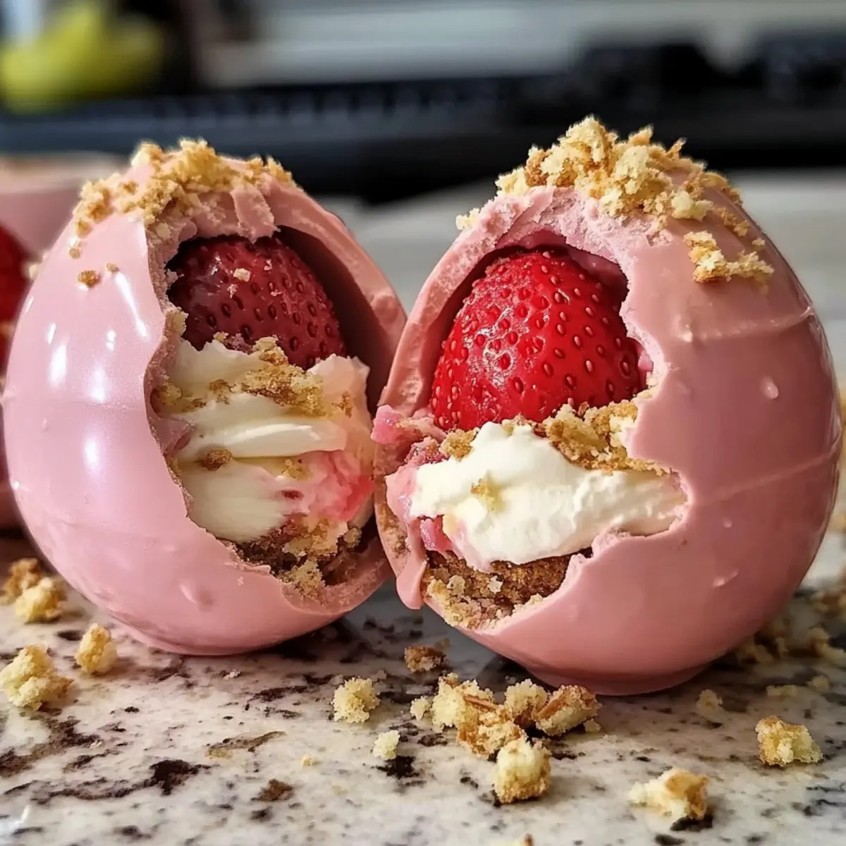 Erdbeerkuchen Osterei Bomben für den perfekten Frühling