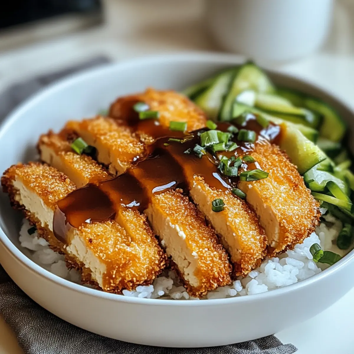 Tofu Katsu mit knuspriger Panade genießen