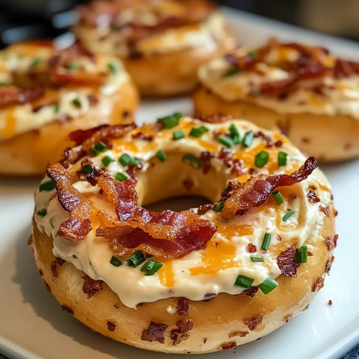Pikante Bacon-Frischkäse-Bagels für ein gemütliches Frühstück