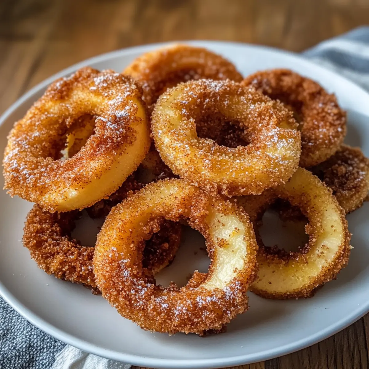 Luftfritteuse Zimt-Apfelringe: Einfach und Lecker
