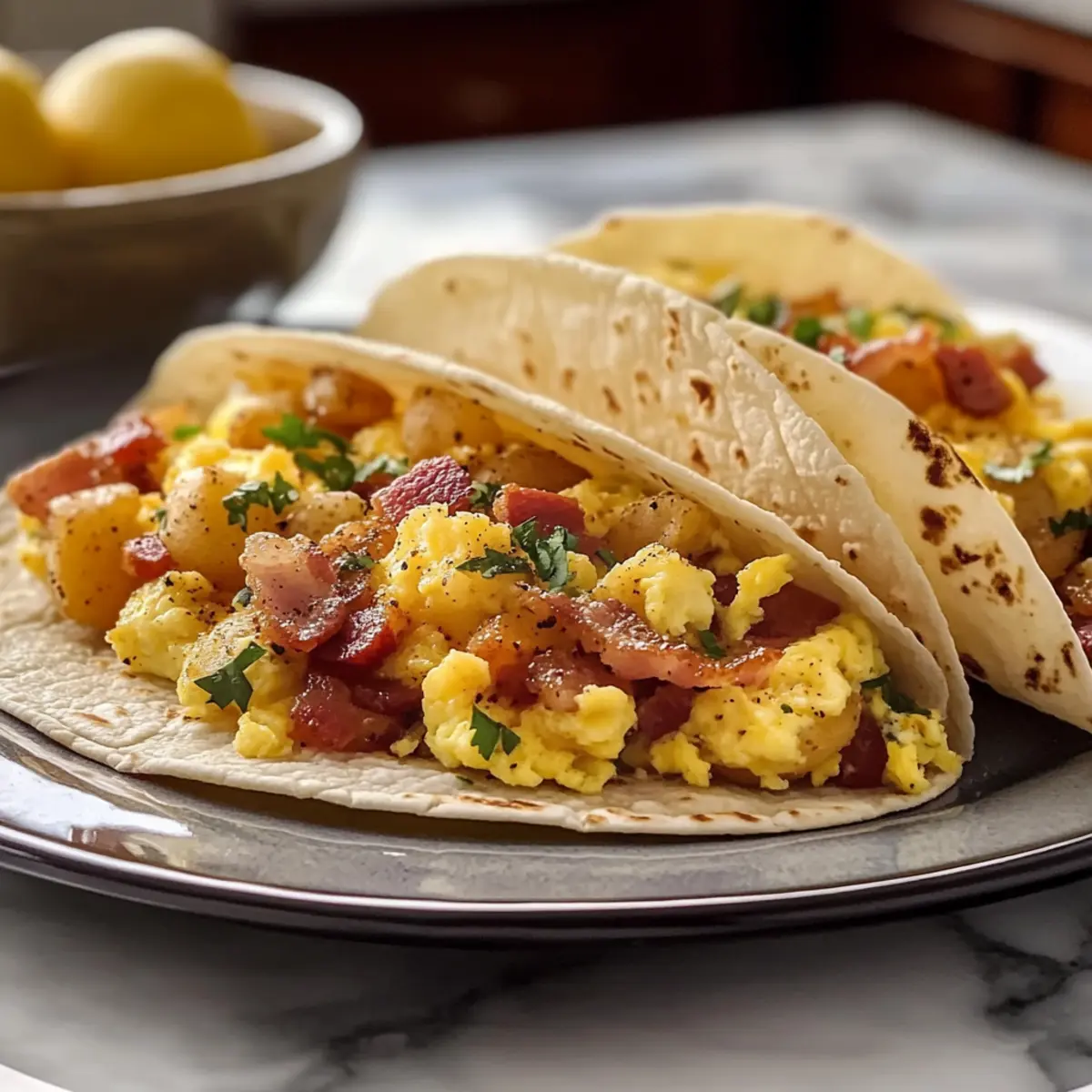 Gebackene Frühstückstacos für den perfekten Start