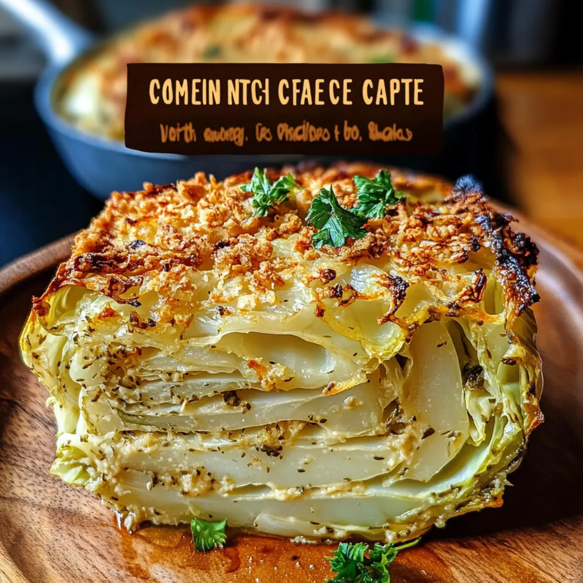 Cremig überbackener Spitzkohl mit Café-de-Paris-Kruste