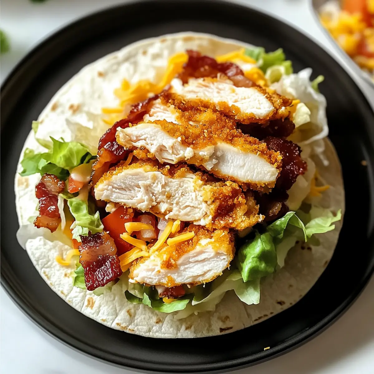 Knusprige Chicken Bacon Ranch Wrap für jeden Anlass
