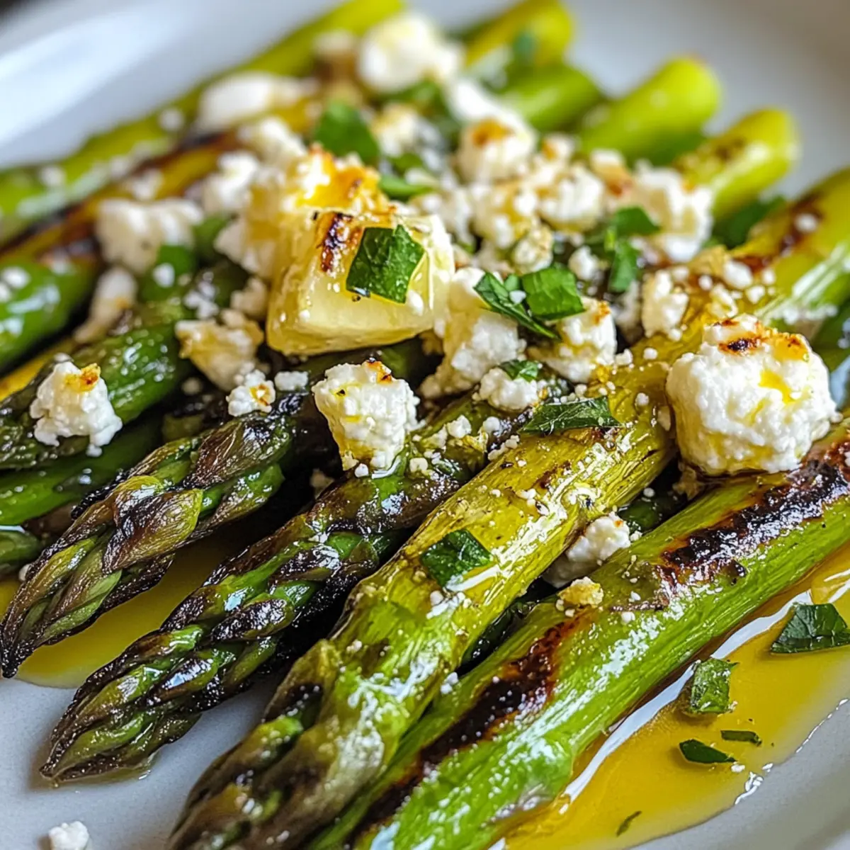 Gegrillter Spargel mit Zitrone und Feta genussvoll zubereiten