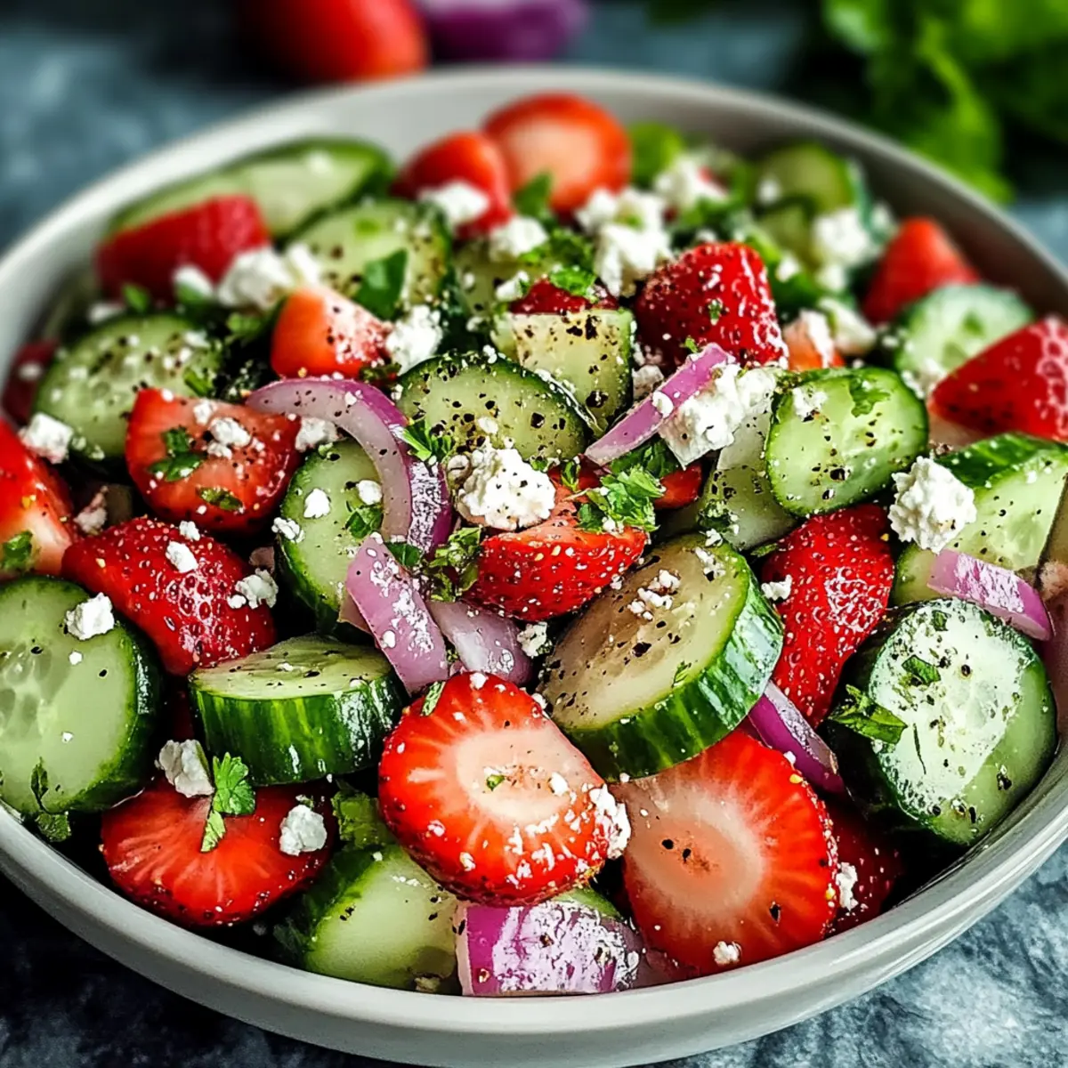 Gurken Erdbeersalat: Frischer Genuss für den Sommer
