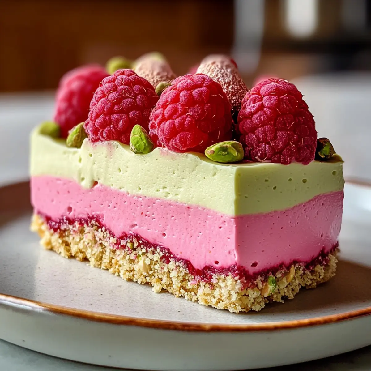 Himbeer-Pistazien-Mousse-Törtchen für jeden Anlass