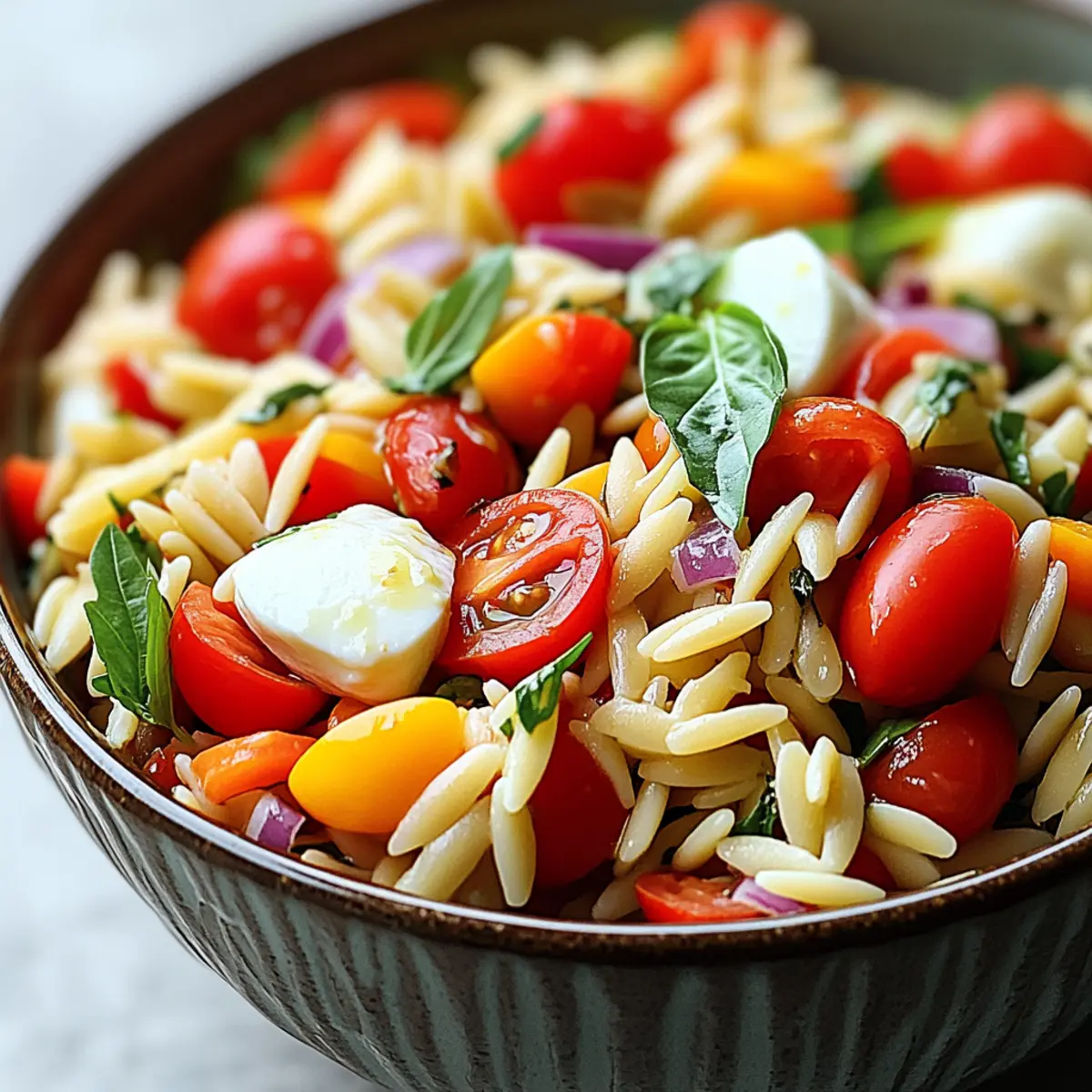Italienischer Orzo-Nudelsalat für jeden Anlass