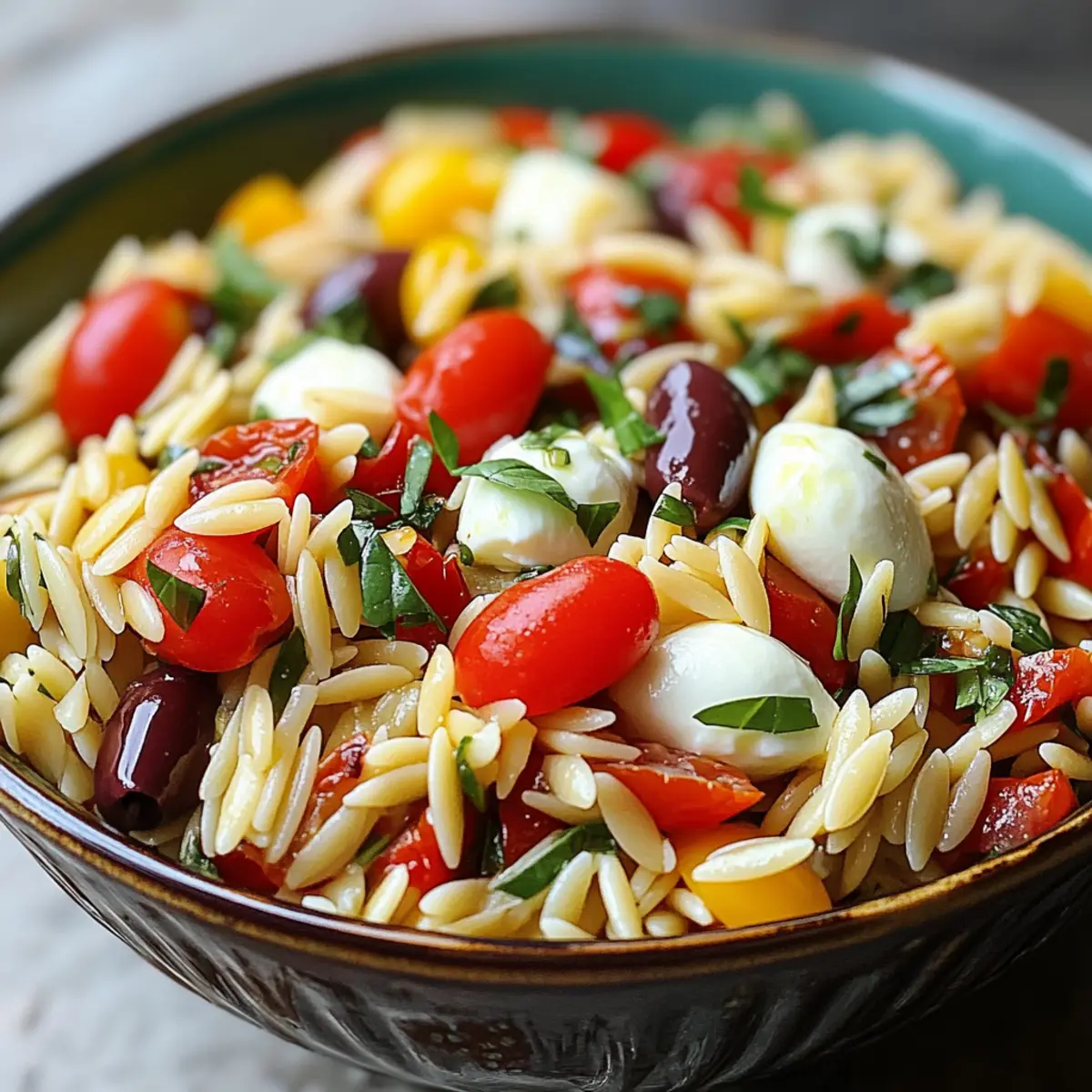 Italienischer Orzo-Nudelsalat für jeden Anlass
