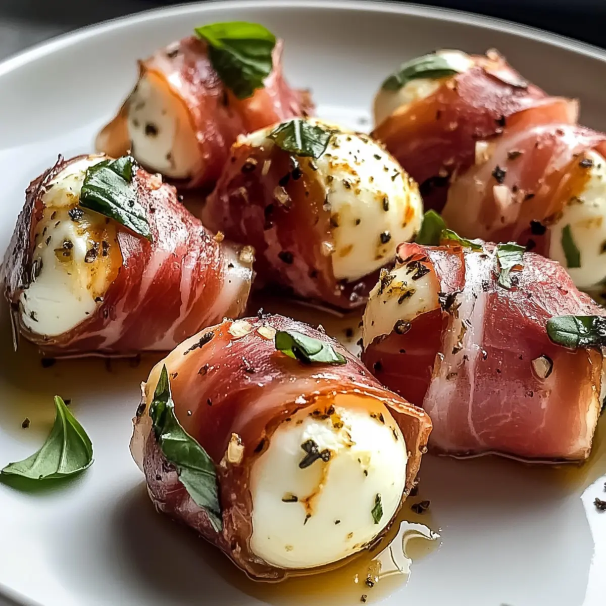 Rindfleisch-Prosciutto-Mozzarella-Häppchen ganz einfach