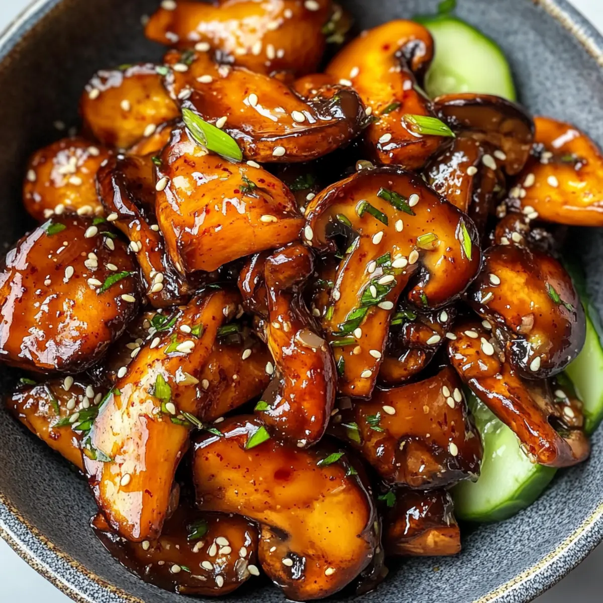 Scharfe Gochujang-Pilze: Vegan Genuss vom Feinsten