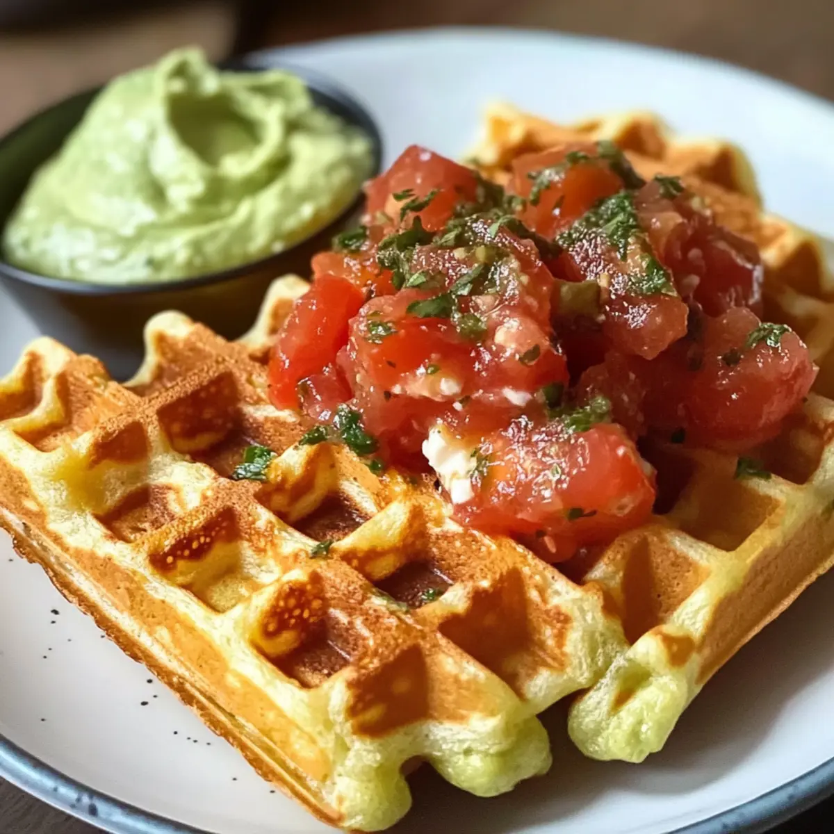 Tomaten Mozzarella Waffeln – Herzhaft und Einfach