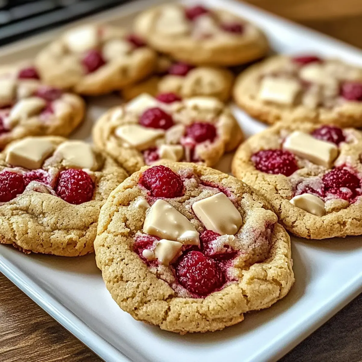 Saftige Weiße Schokolade-Himbeer Cookies für Dich
