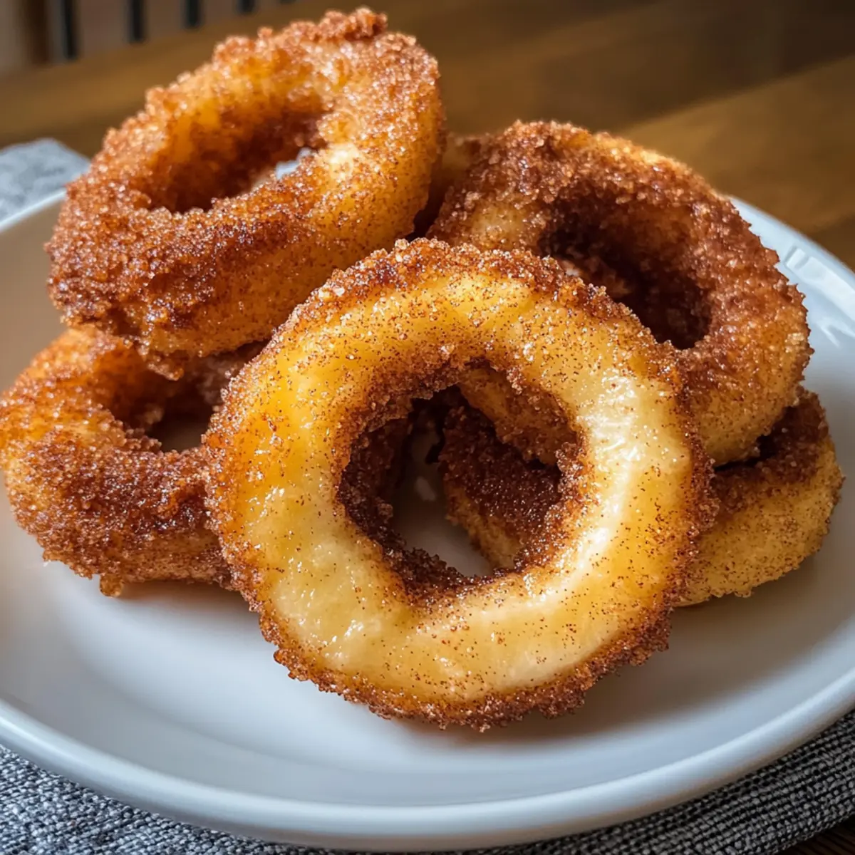 Air Fryer Zimt Apfelringe: Knuspriger Genuss schnell gemacht