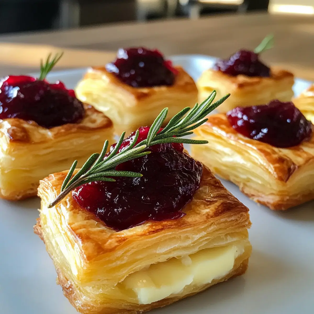 Blätterteig-Häppchen mit Camembert: Einfach und Lecker