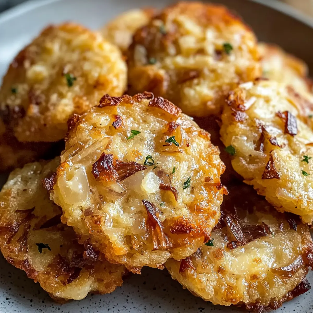 Herzhafte Kekse mit karamellisierten Zwiebeln und Comté