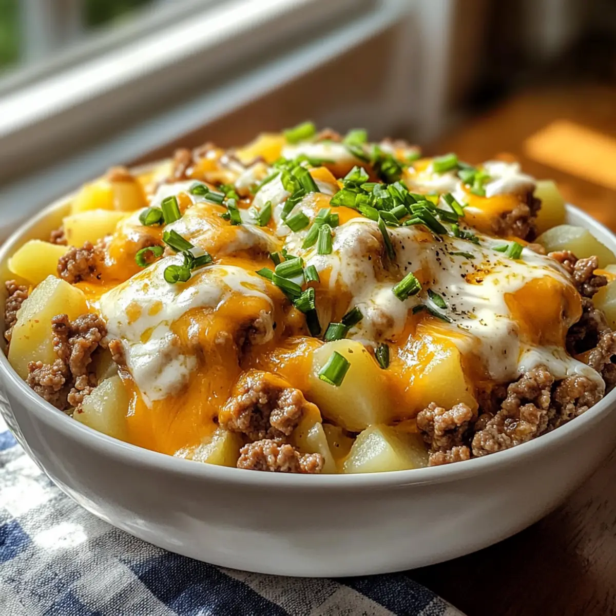 Cremige Kartoffeln, Hackfleisch & Käse genießen