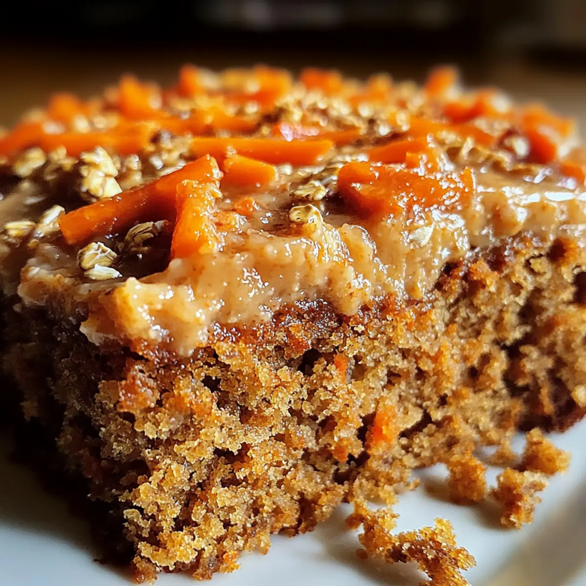 Einfacher Mehlfreier Haferflocken Karottenkuchen