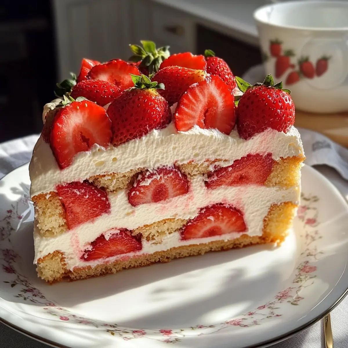 Erdbeerkuchen mit Mascarpone – Sommerfrische pur