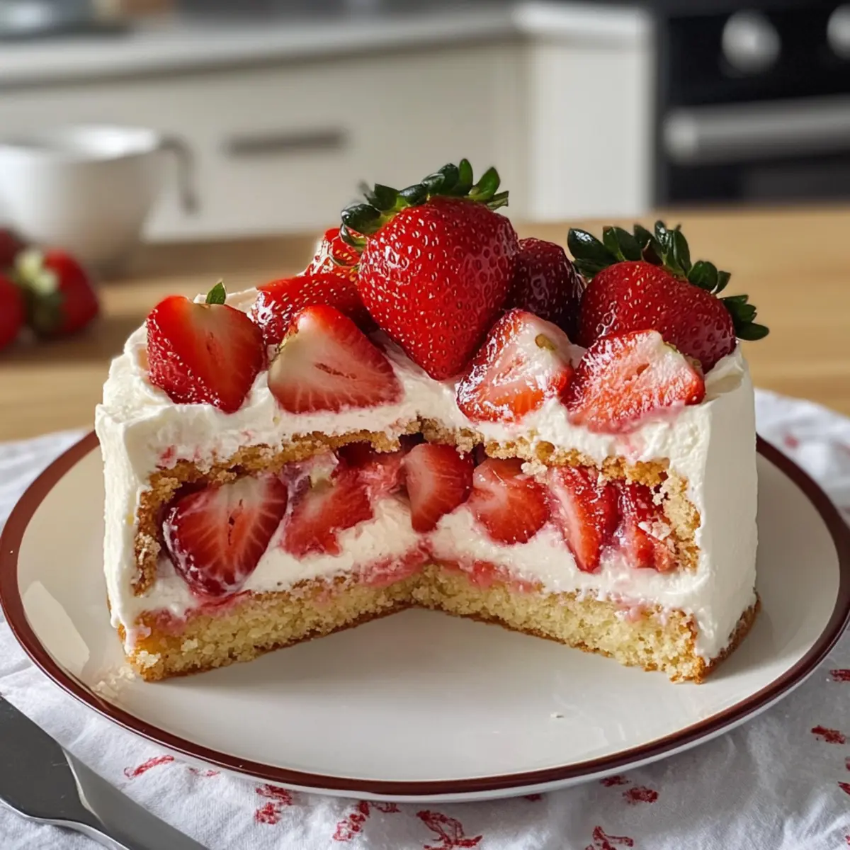 Erdbeerkuchen mit Mascarpone – Fruchtig und Cremig!