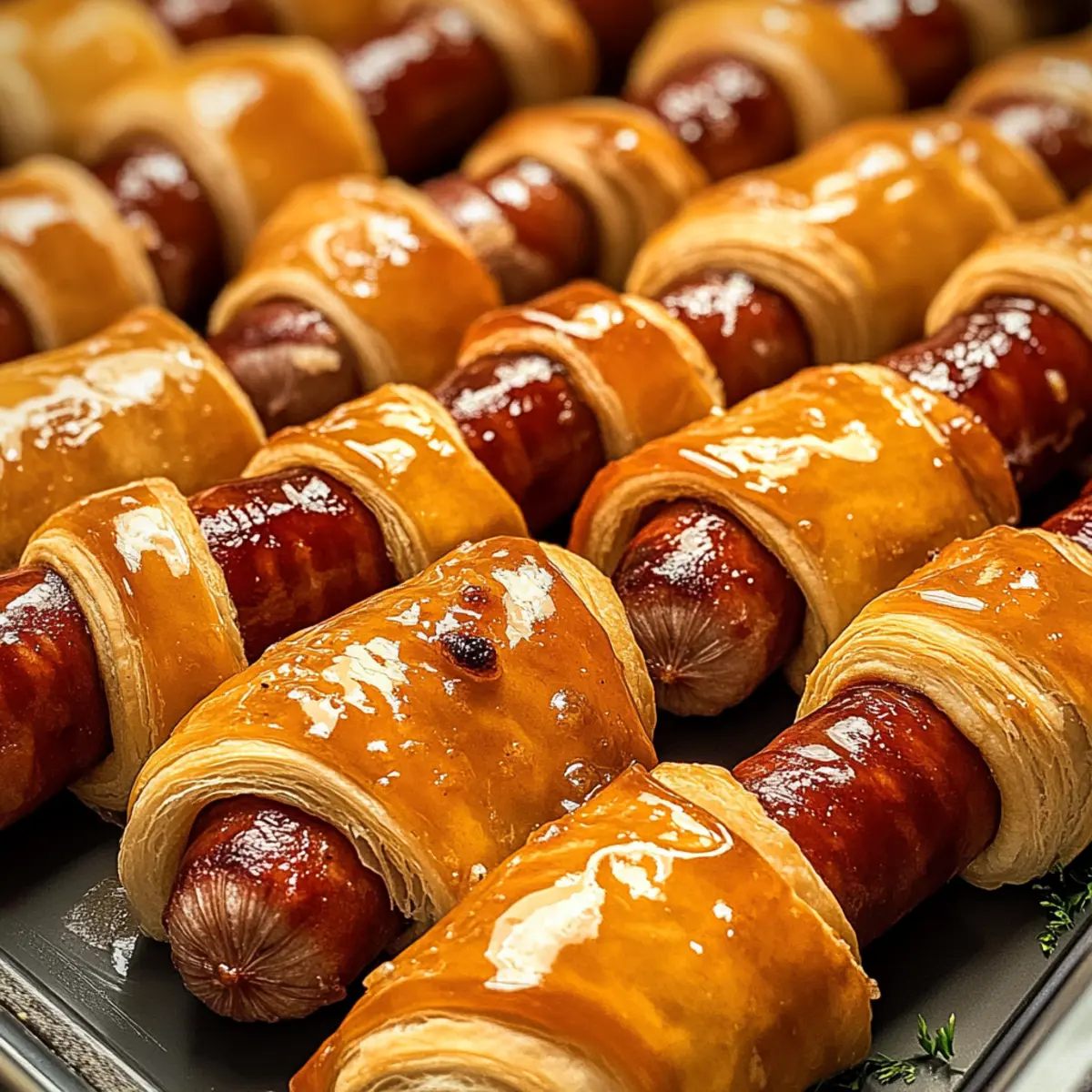 Glasierte Schweine in Decken: Ein Snack voller Genuss