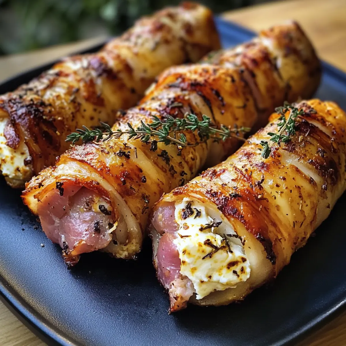 Gegrillte Feta-Schinkenröllchen für den perfekten Snack