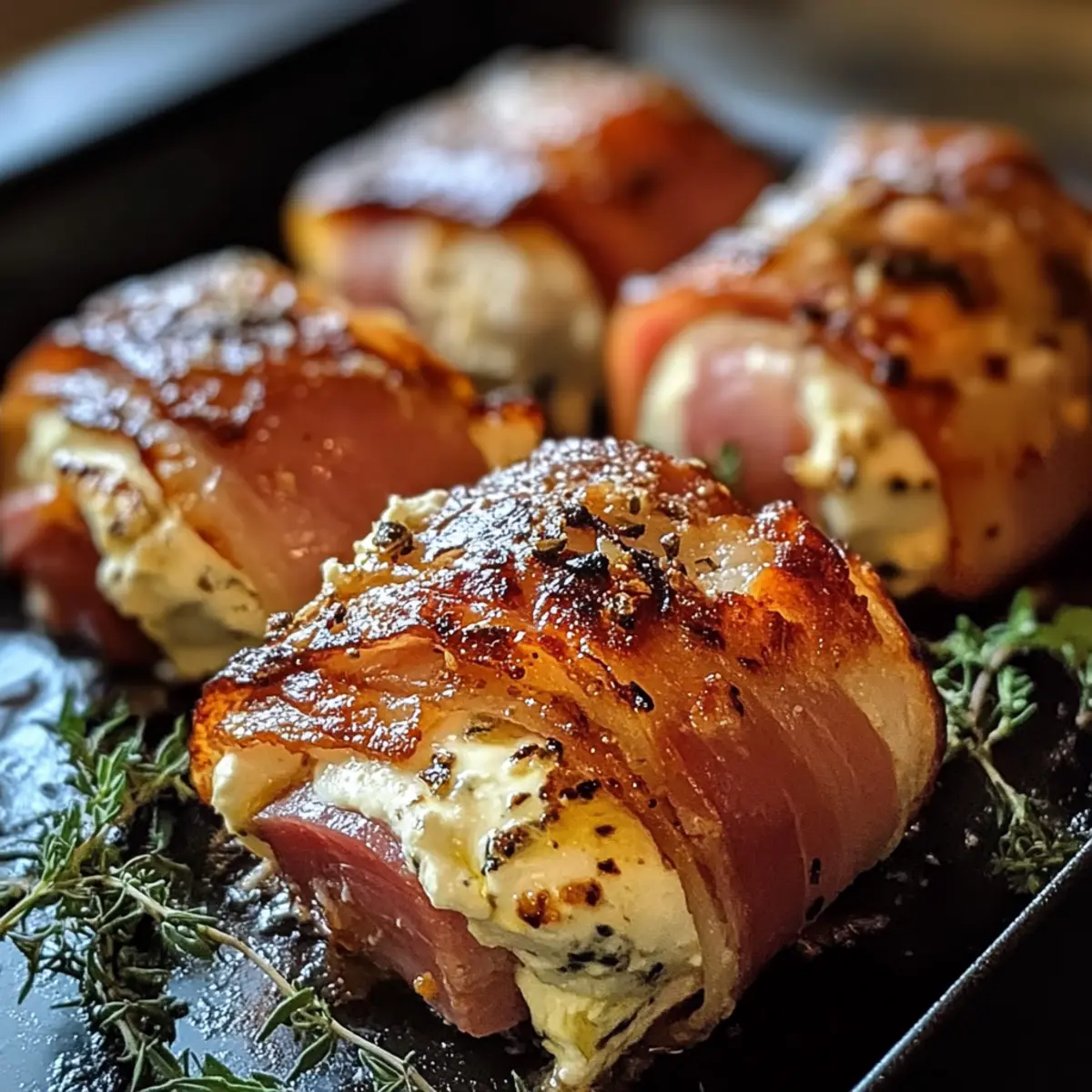 Gegrillte Feta-Schinkenröllchen für jeden Anlass