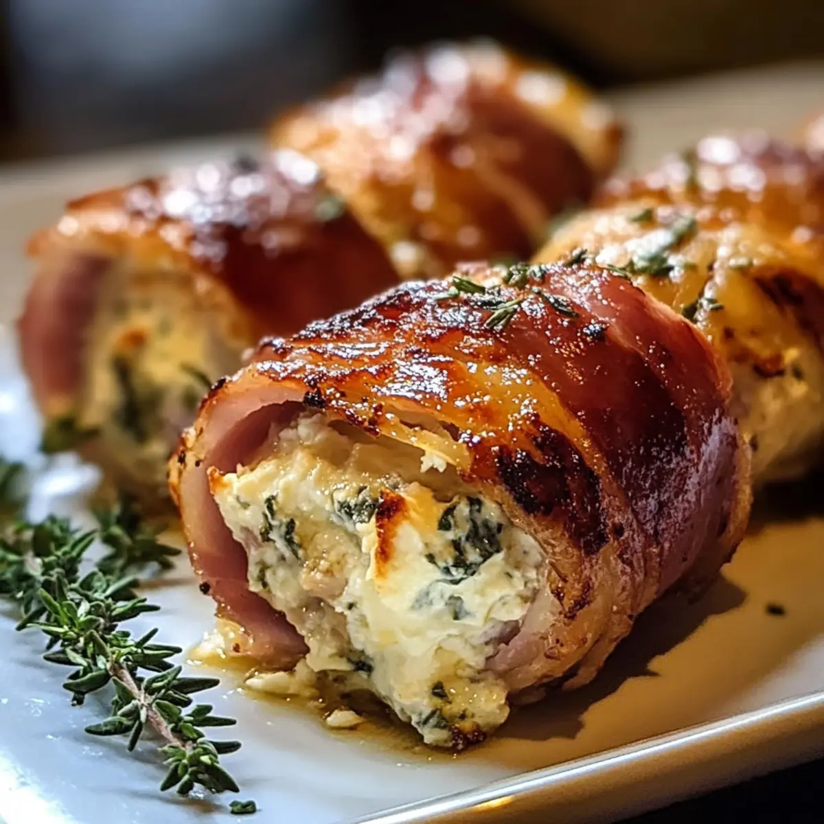 Gegrillte Feta-Schinkenröllchen im Handumdrehen