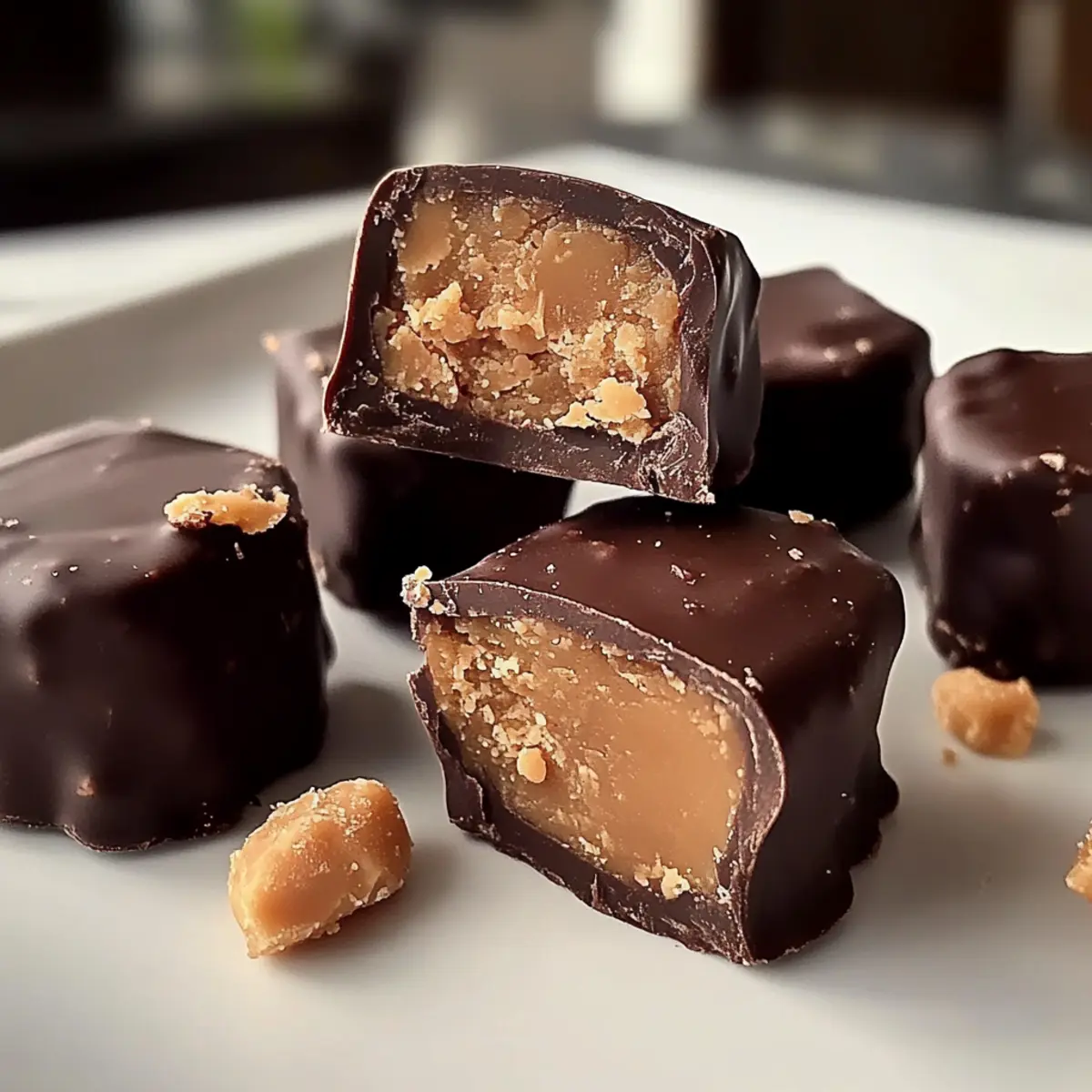 Gesunde vegane Dattel Snickers Bites für jeden Tag