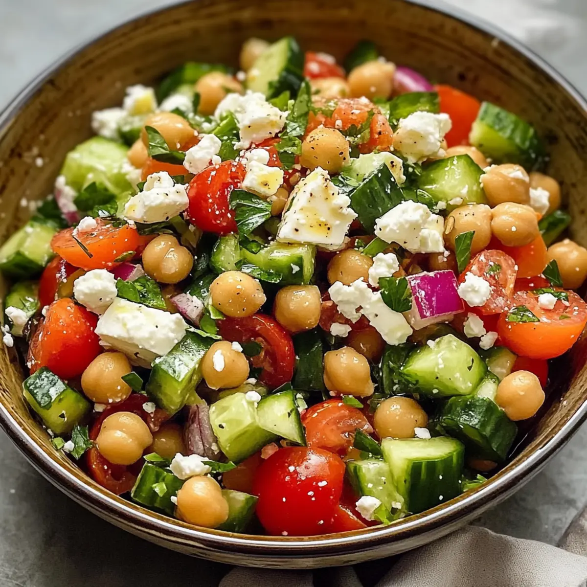 Griechischer Kichererbsensalat – Gesund und Lecker
