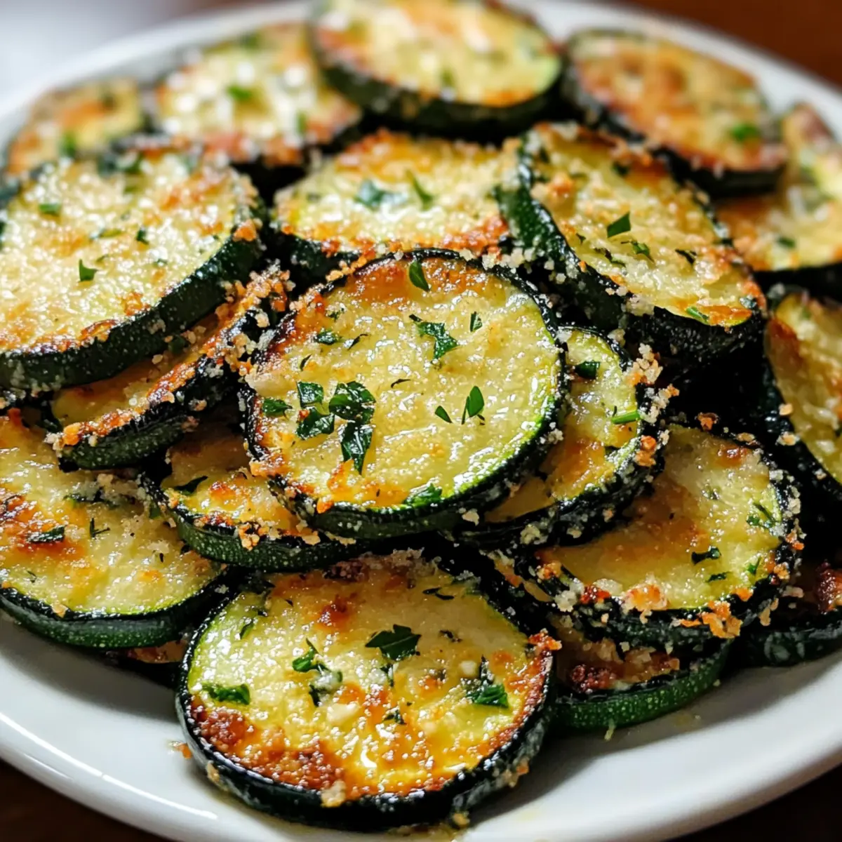 Unwiderstehlich Crunchy Knoblauch Parmesan Zucchini