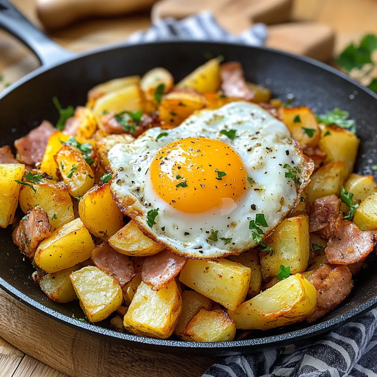 Kartoffel-Leberkäse-Pfanne: Herzhaft und köstlich