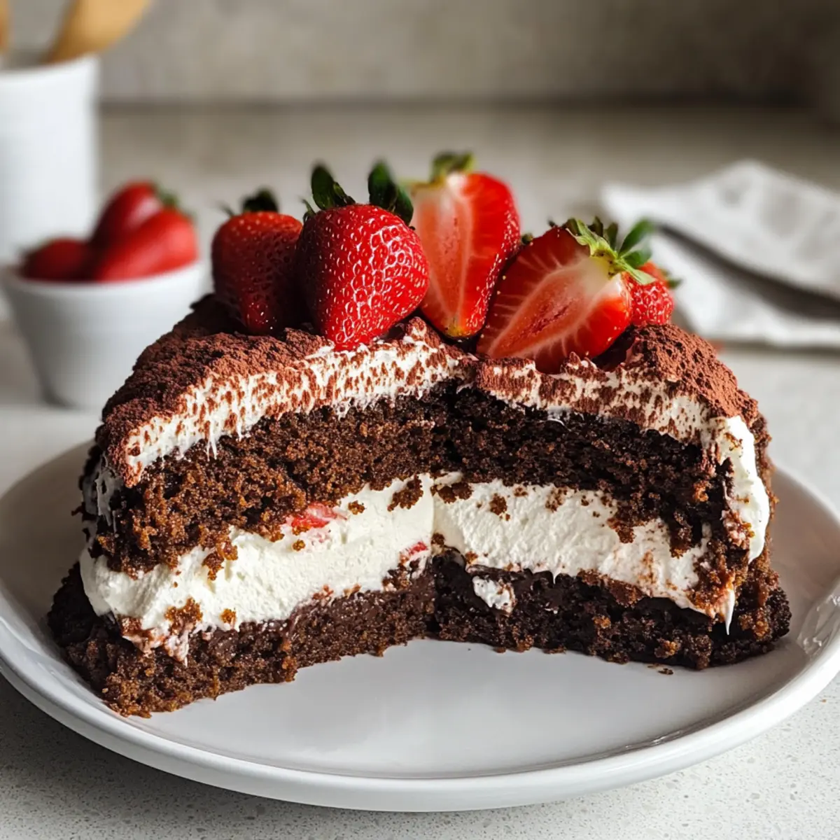 Maulwurfkuchen mit Erdbeeren – Himmlischer Genuss