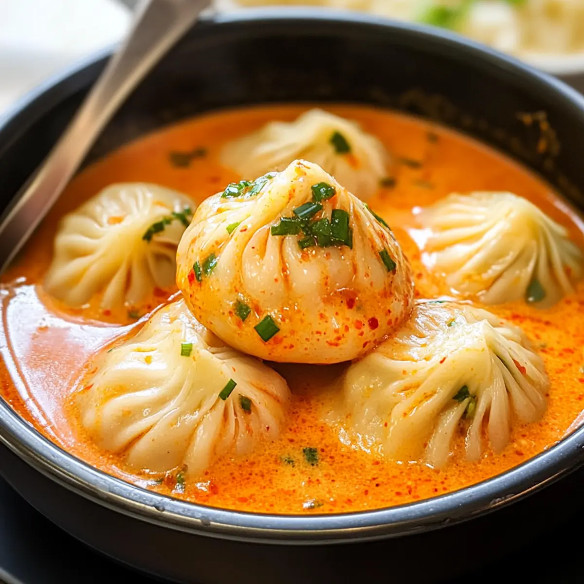 Suppenknödel in cremiger Gochujang-Sauce genießen