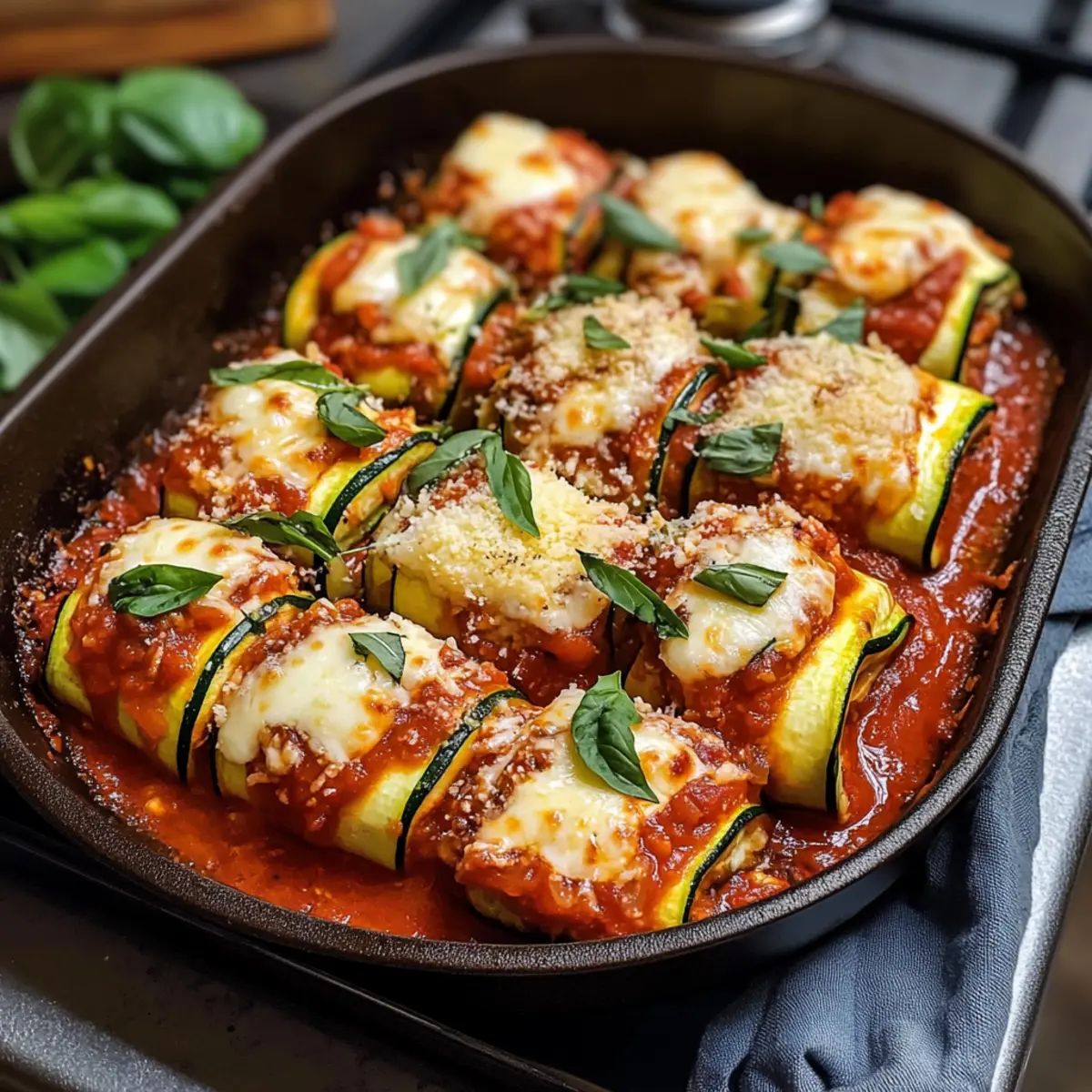 Drei Käse Zucchini Rollatini für den Genuss zuhause
