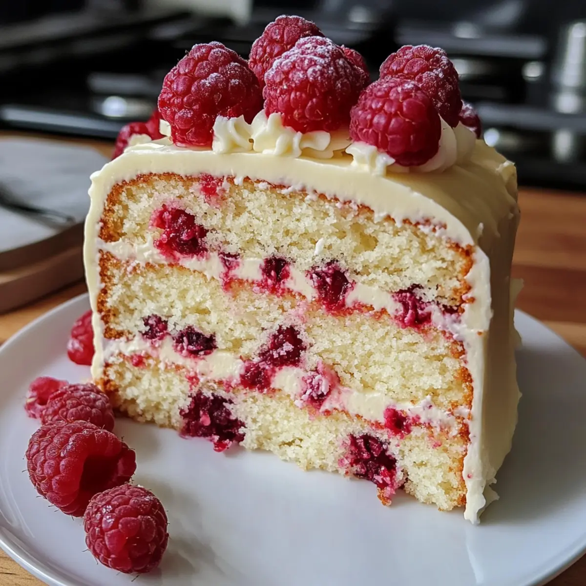 Weißer Schokoladen Himbeer Kuchen für den perfekten Genuss